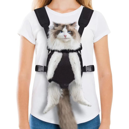 1PC Pet Carrier Backpack Adjustable Dog Front Carrier for Hiking Camping Traveling Outdoor for Small Dogs Cats and Puppies
