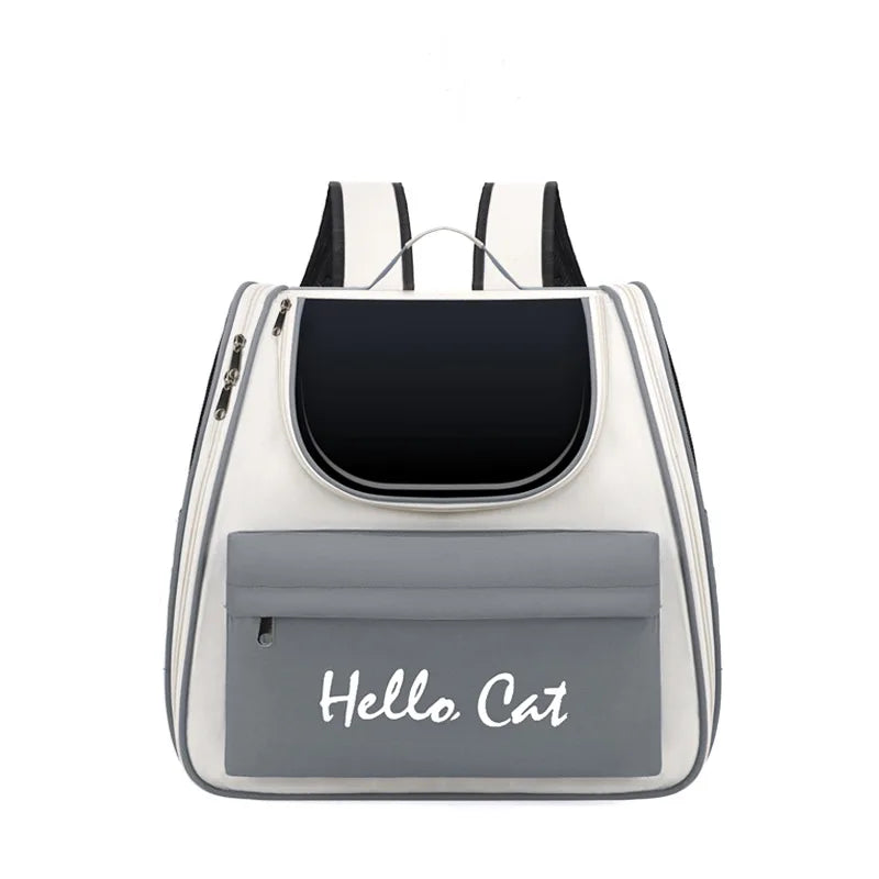 Cat Bag Large Capacity Convenient for Pets to Go Out Portable Breathable Double-Shoulder Hand-Held Pet Backpack