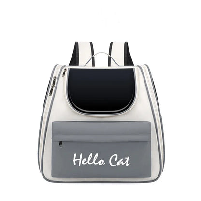Cat Bag Large Capacity Convenient for Pets to Go Out Portable Breathable Double-Shoulder Hand-Held Pet Backpack