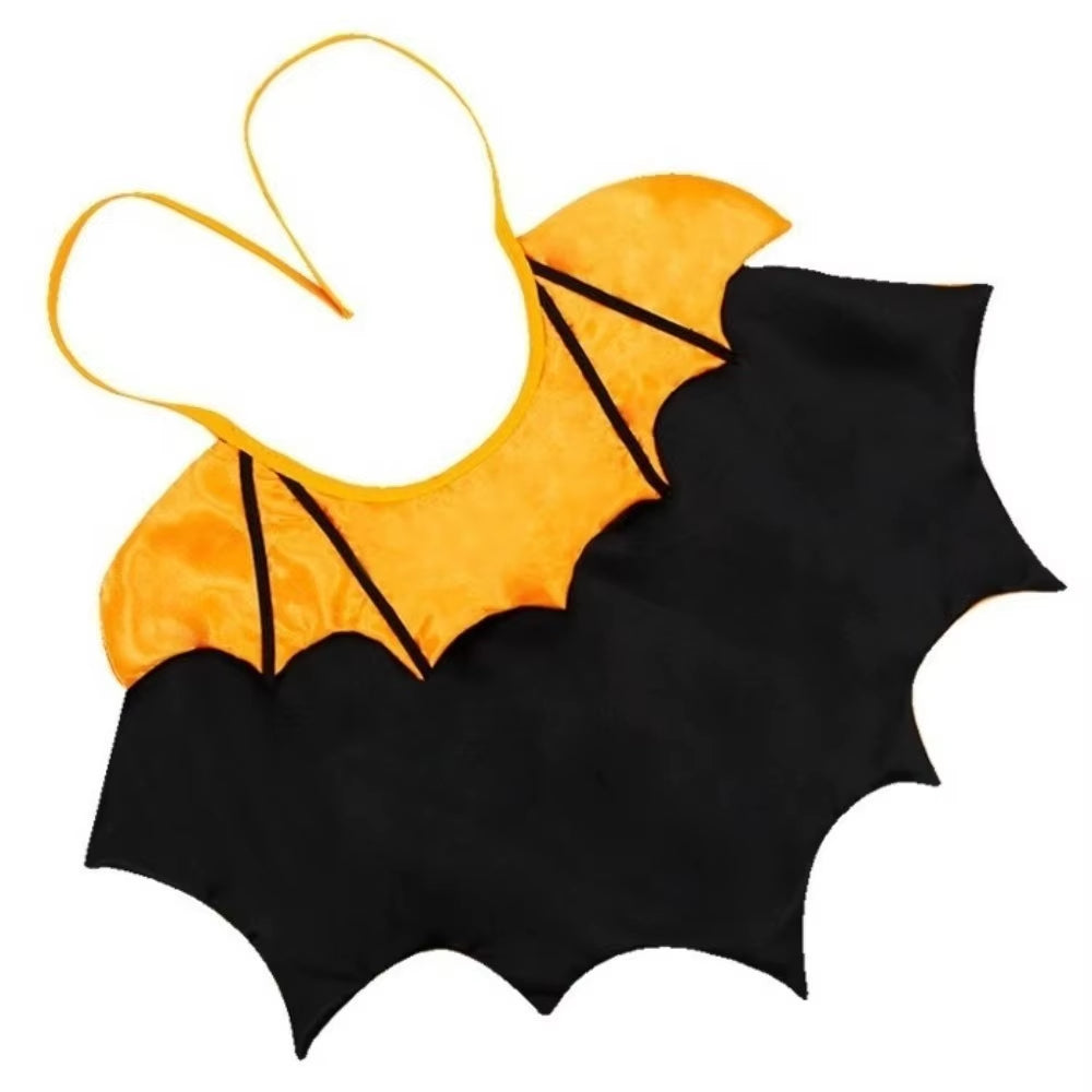 Cool Bat Transformation Halloween Pet Costume Stand-Collar Comfortable Cat Cosplay Cloak Bow Easy to Wear Kitten Dress Party