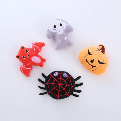 Pet Halloween Bat Spider Shaped Cat Catnip Toys Catnip Teasing Teeth Grinding Durable Cat Toys Interactive Cats Pet Products