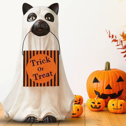 Halloween Puppy Pumpkin Candy Bowl Festival Theme Candy Container Holder Multifunctional anti Fading DIY Party Home Decorations