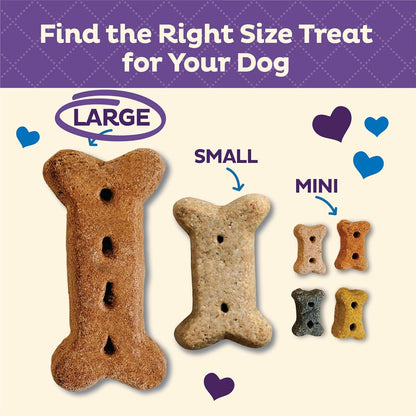 Wellness Original Mix Dog Biscuits, Natural, Training Treats, Four Flavors, Large Size, (20 Pound Box)