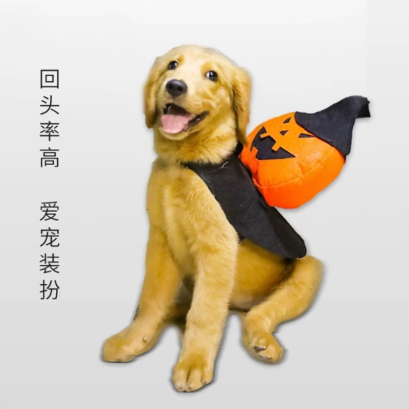 New Pet Halloween Supplies Holiday Pumpkin Costumes Funny Dress up Pet Products Dog and Cat Decoration Products