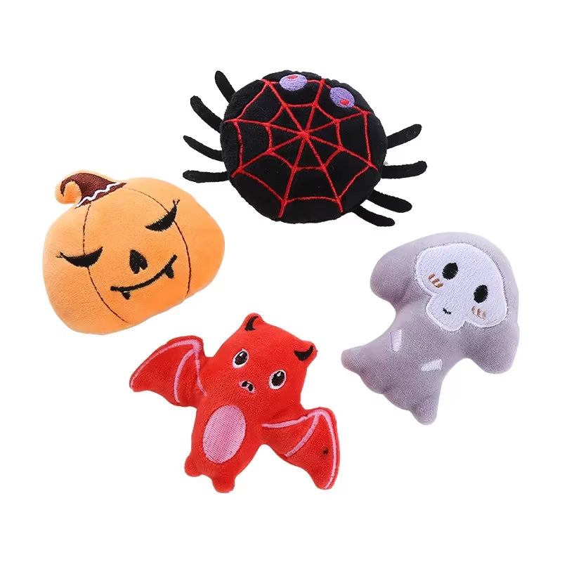 Pet Halloween Bat Spider Shaped Cat Catnip Toys Catnip Teasing Teeth Grinding Durable Cat Toys Interactive Cats Pet Products