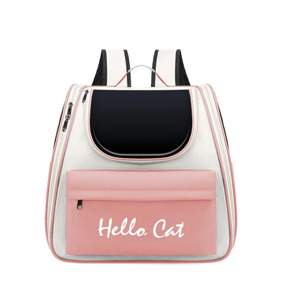 Cat Bag Large Capacity Convenient for Pets to Go Out Portable Breathable Double-Shoulder Hand-Held Pet Backpack