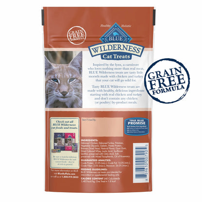 Wilderness Natural Soft Cat Treats Made, Chicken & Turkey Recipe, 2-Oz. Bag