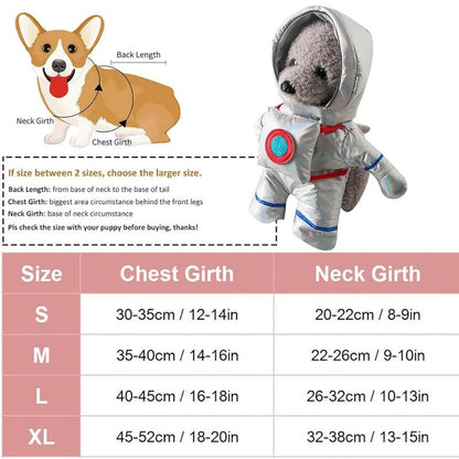 WEKKOPET Dog Halloween Costumes - Astronaut Costume Condiment Shirts for Pets