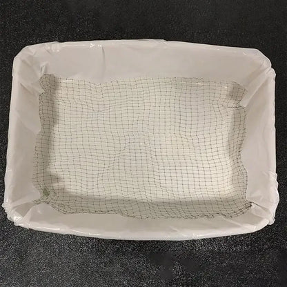 Cat Litter Bags Liners 10Pcs Drawstring Sifting Cat Litter Bags with Filter Net Reusable Litter Box Liners Thick Cat Bags