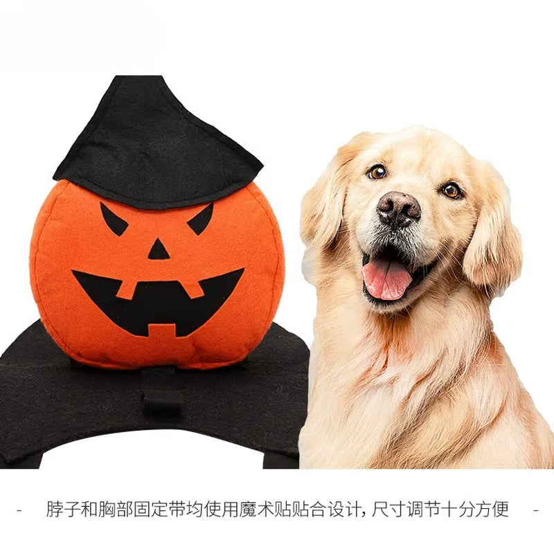 New Pet Halloween Supplies Holiday Pumpkin Costumes Funny Dress up Pet Products Dog and Cat Decoration Products