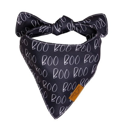 Remy+Roo Dog Bandanas - 2 Pack | Halloween Dog Bandanas Spooky Set | Premium Durable Fabric Bandanas for Dogs | Unique Shape | Adjustable Fit