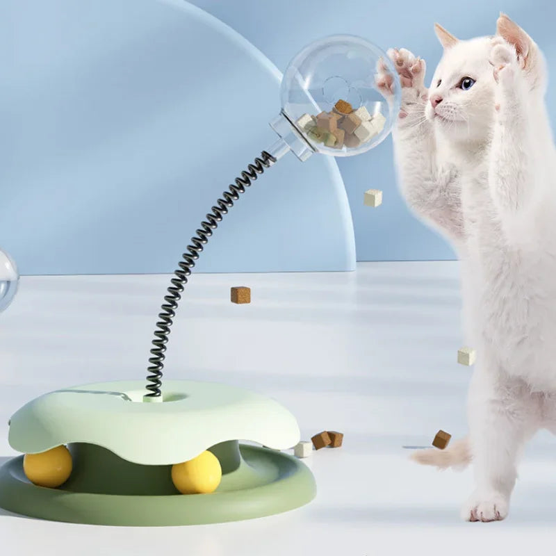 Cat Leaking Food Ball Interactive Food Dispenser Cat Toy Interactive Ball Tumbler Treats Toy Slow Feeder Interactive Dog Toys