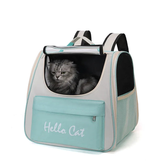 Cat Bag Large Capacity Convenient for Pets to Go Out Portable Breathable Double-Shoulder Hand-Held Pet Backpack