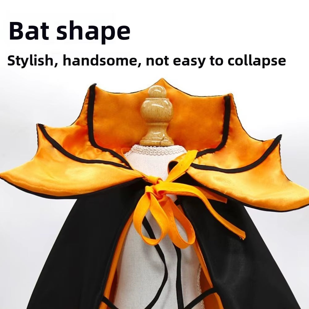 Cool Bat Transformation Halloween Pet Costume Stand-Collar Comfortable Cat Cosplay Cloak Bow Easy to Wear Kitten Dress Party