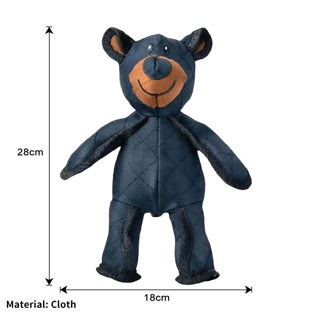 Dog Companion for Heavy Chewers- New Indestructible Robust Bear Dog Toy, Resistant Squeaky Dog Toys for Heavy Chewers