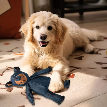 Dog Companion for Heavy Chewers- New Indestructible Robust Bear Dog Toy, Resistant Squeaky Dog Toys for Heavy Chewers