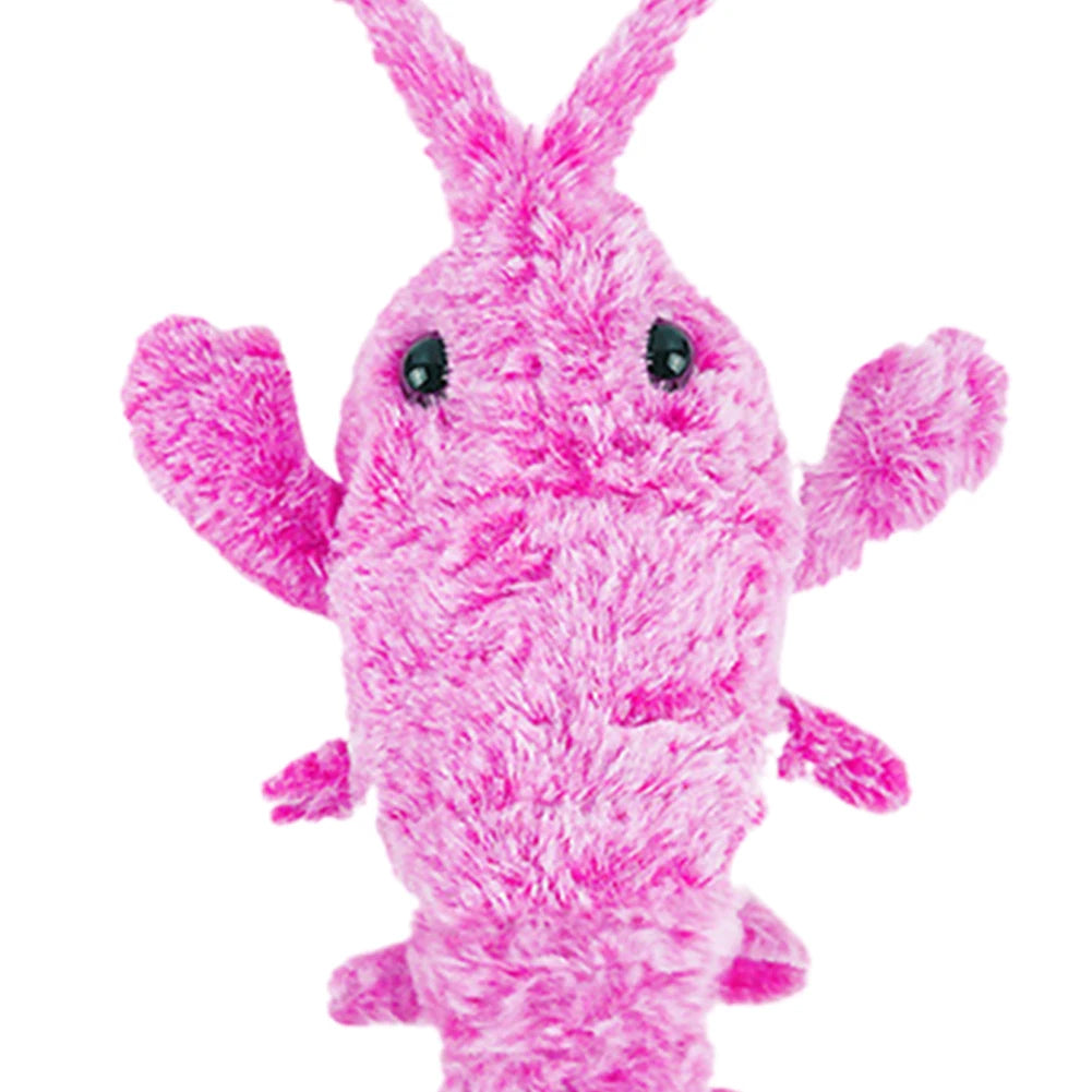 USB Charging Floppy Lobster Cats Toy Cute Interactive Shrimp Dog Toys Washable Electric Dancing Lobster Toy Pet Supplies
