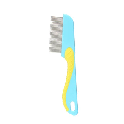 Pet Dog Cat anti Lice Comb Stainless Steel Long and Short Needle Dog Grooming Comb Deworming Eggs Knot Grooming Grate Flea Combs
