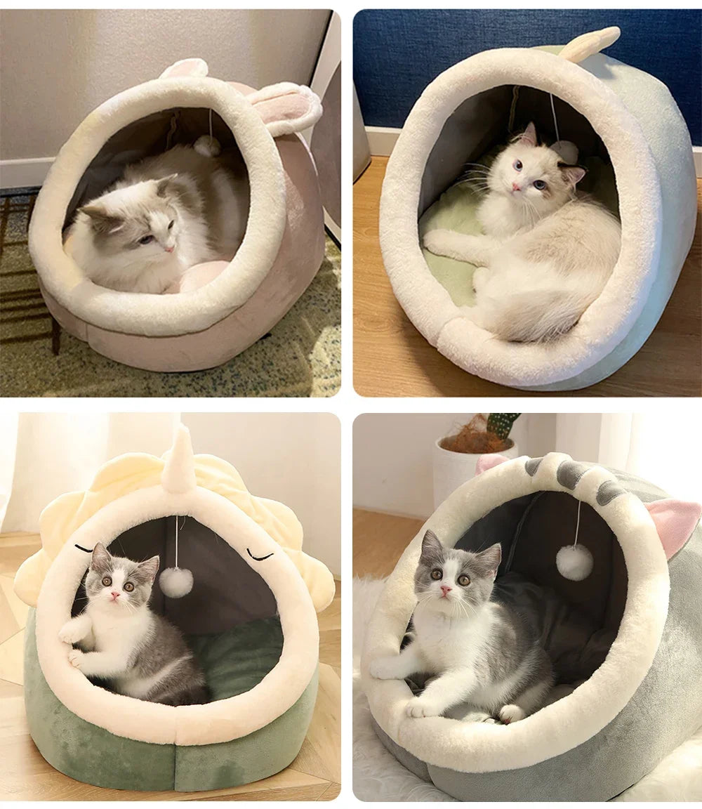 Washable Pet Lounger Cushions, Cat Mat Beds, Warm and Soft Baskets, Cozy Warm Cat Kennels, House Tents, Small Pet Dogs, Winter