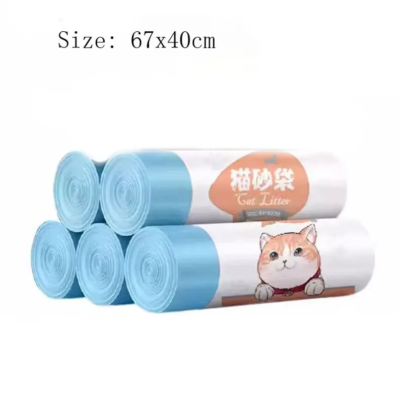 Use for Neakasa/Catlink Smart Cat Litter Box Garbage Bag Drawstring Thickened Cat Collection Storage Poop Bags Pet Supplies