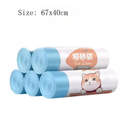 Use for Neakasa/Catlink Smart Cat Litter Box Garbage Bag Drawstring Thickened Cat Collection Storage Poop Bags Pet Supplies