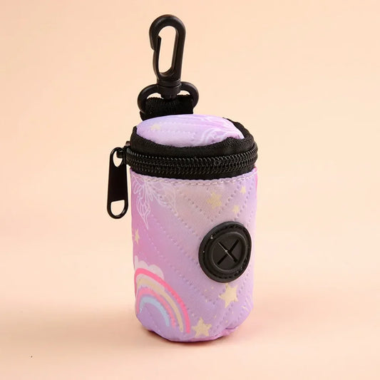 Hangable Dog Poop Bag Dispenser Zipper Dogs Walking Accessory Waste Bag Holder Portable Cute Garbage Bags Organizer Pet Supplies