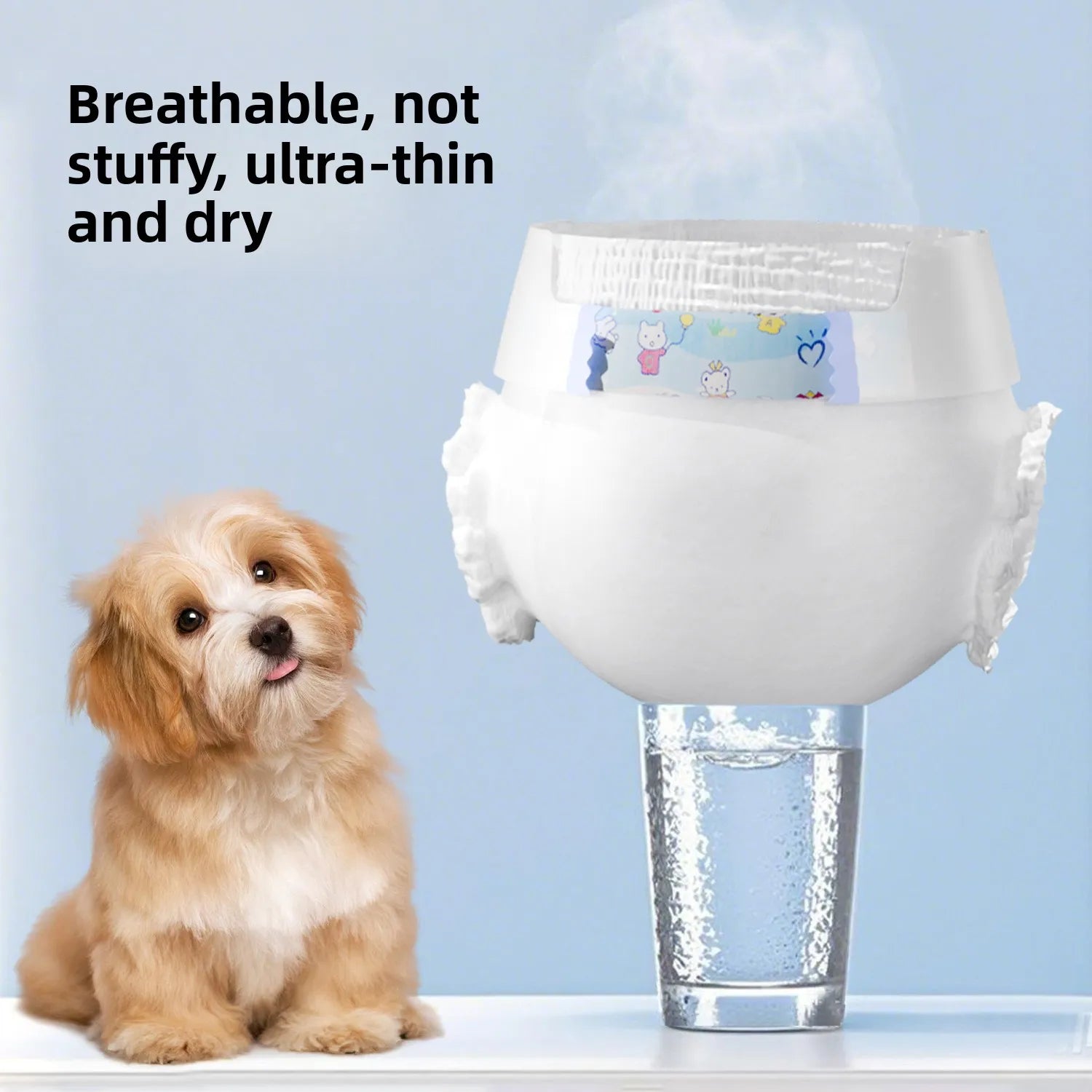Wearable Pet Diapers Waterproof Anti-Side Leakage Menstrual Shorts Thin Breathable Comfortable Disposable Pet Male Dog Diapers