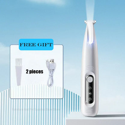 New Dog Paw Trimmer with LED Light Fully Waterproof Pet Hair Trimmer with LED Display Dog Clippers for Grooming 18Mm Widen Blade