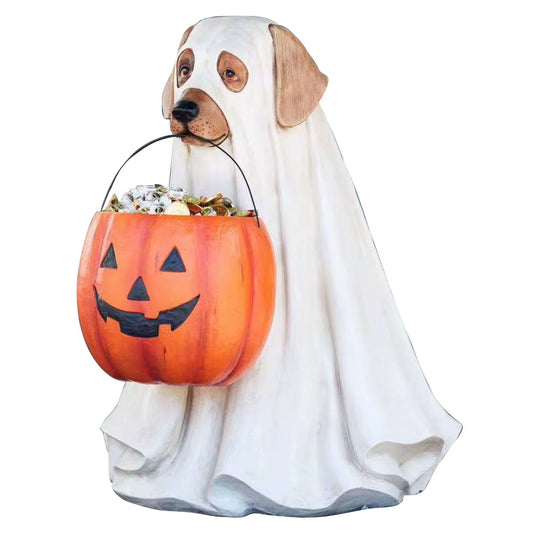 Halloween Puppy Pumpkin Candy Bowl Festival Theme Candy Container Holder Multifunctional anti Fading DIY Party Home Decorations