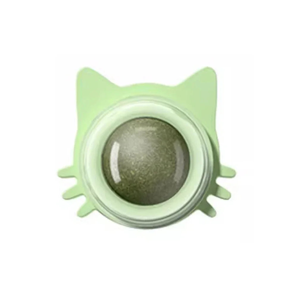 1PCS Catnip Lollipop Cat Treat Wall Design Dental Care Fresh Breath Cat Snacks Energy Ball Stomach Protection Pet Supplies