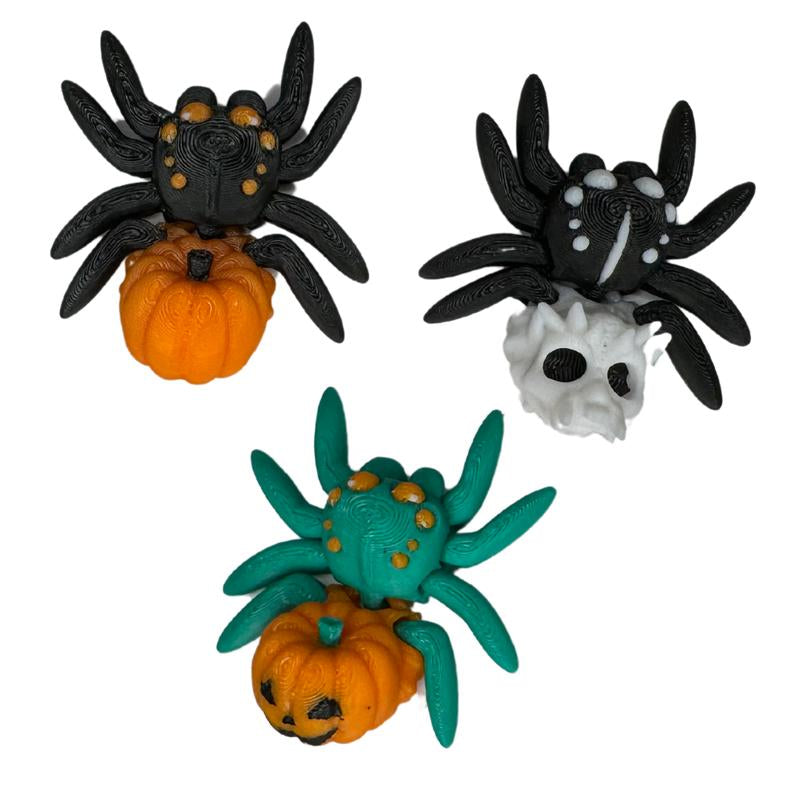 Endertoys Halloween Spiders Detailed Pocket Pets Cinderwing3D | Realistic 3D Printed Articulating Mini Fidget Animals Great Gift and Desk Figure