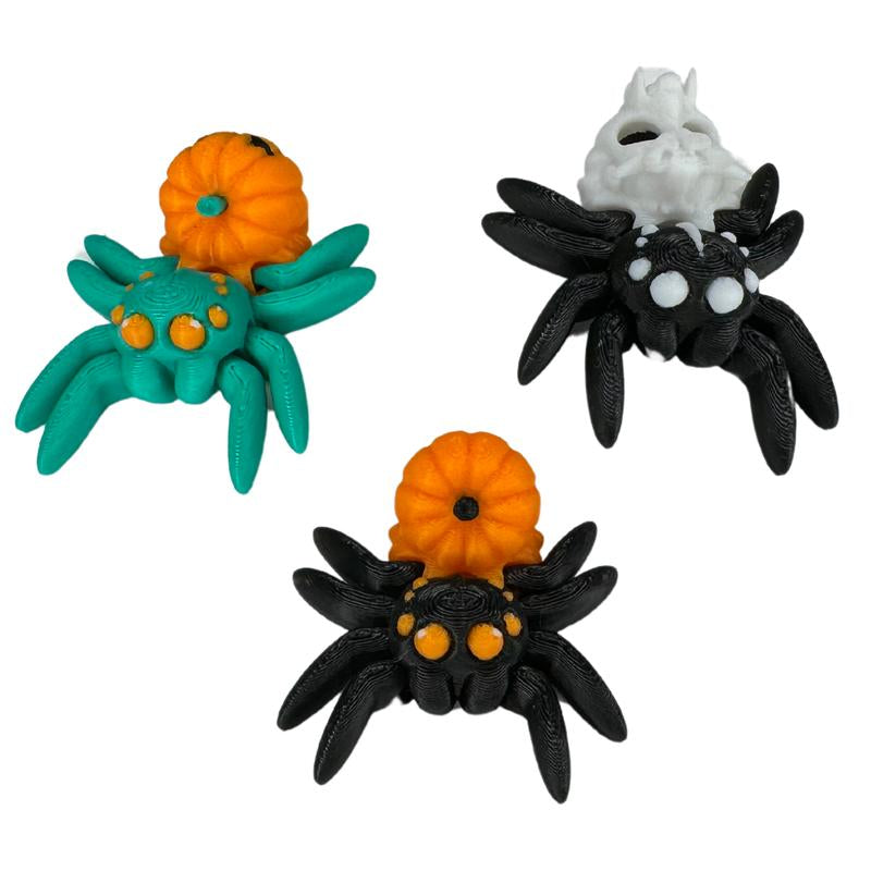 Endertoys Halloween Spiders Detailed Pocket Pets Cinderwing3D | Realistic 3D Printed Articulating Mini Fidget Animals Great Gift and Desk Figure
