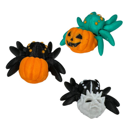 Endertoys Halloween Spiders Detailed Pocket Pets Cinderwing3D | Realistic 3D Printed Articulating Mini Fidget Animals Great Gift and Desk Figure