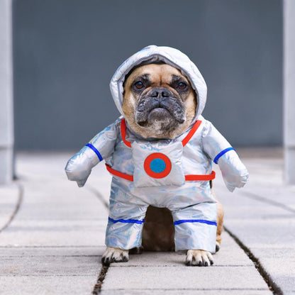 WEKKOPET Dog Halloween Costumes - Astronaut Costume Condiment Shirts for Pets