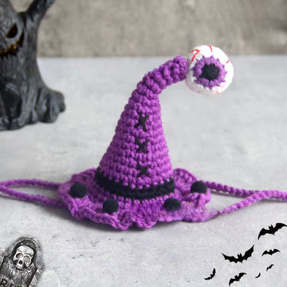 Halloween Pet Scarf Collar Bib Drool Towel Cat and Dog Decoration Halloween Yarn Funny Outfit Ghost Festival Hand-Woven Collars