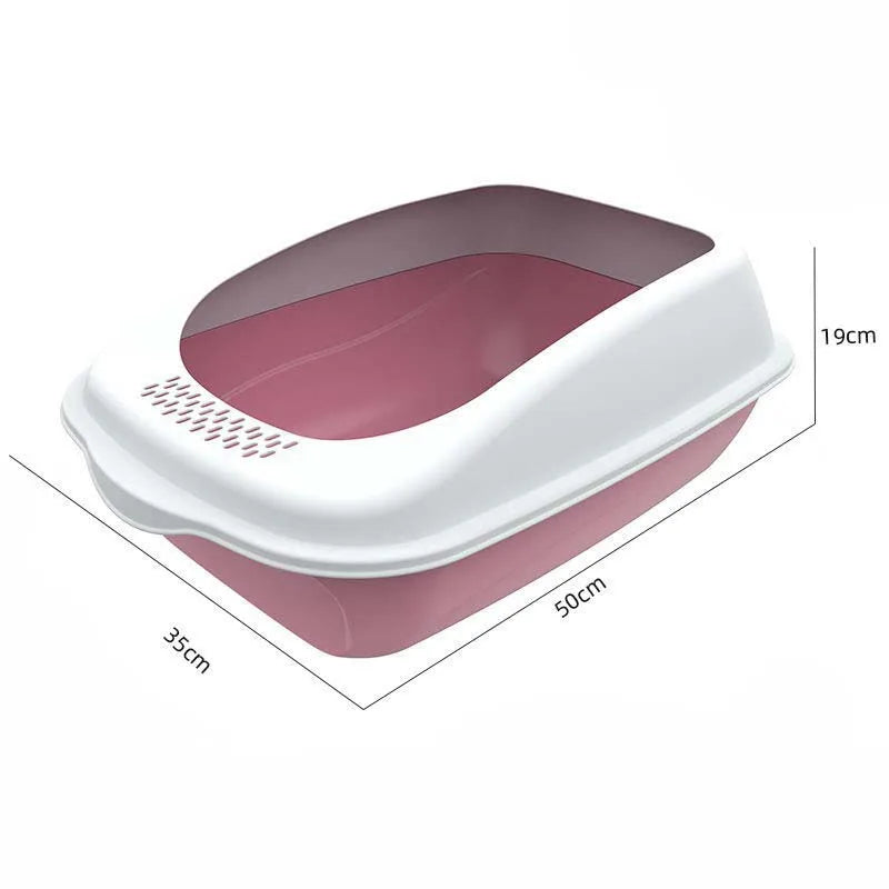 Pet Litter Box Fully Enclosed Spillproof Deodorant Cat Toilet Two-Way Shovel Large Capacity Cat Toilet Litter Box Closed Sandbox