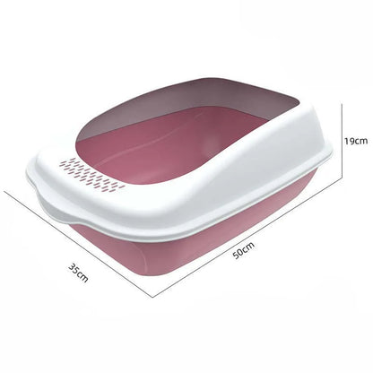 Pet Litter Box Fully Enclosed Spillproof Deodorant Cat Toilet Two-Way Shovel Large Capacity Cat Toilet Litter Box Closed Sandbox