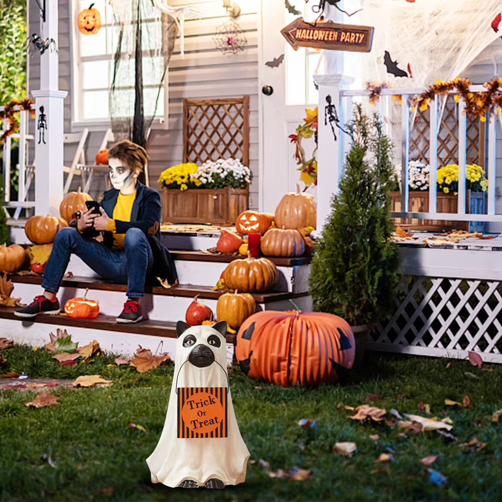 Halloween Puppy Pumpkin Candy Bowl Festival Theme Candy Container Holder Multifunctional anti Fading DIY Party Home Decorations