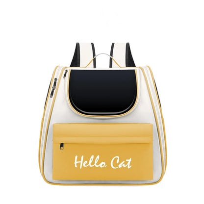 Cat Bag Large Capacity Convenient for Pets to Go Out Portable Breathable Double-Shoulder Hand-Held Pet Backpack